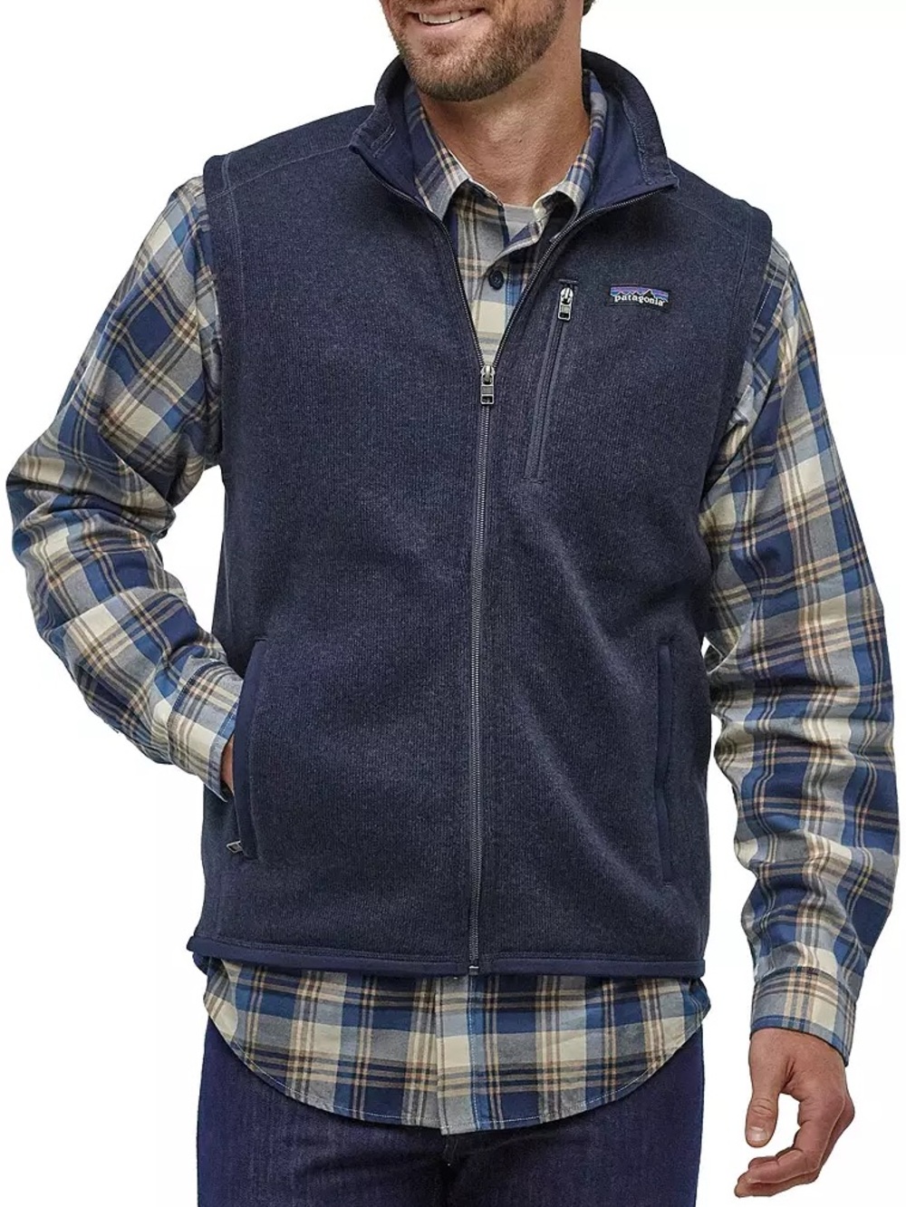 Patagonia Men's Better Sweater Fleece Vest New Navy Zip Up